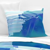 Icebergs Geometric Abstract Landscape Wall Hanging