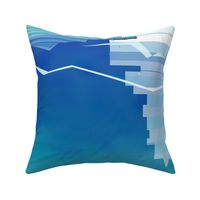 Icebergs Geometric Abstract Landscape Wall Hanging