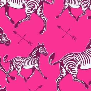 Galloping Pink Zebras 