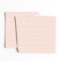 Ditsy micro // Daisy garden Pink and mustard