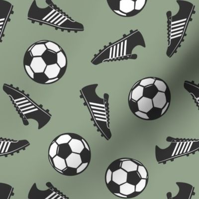 Soccer balls and cleats - sage - soccer gear - LAD19