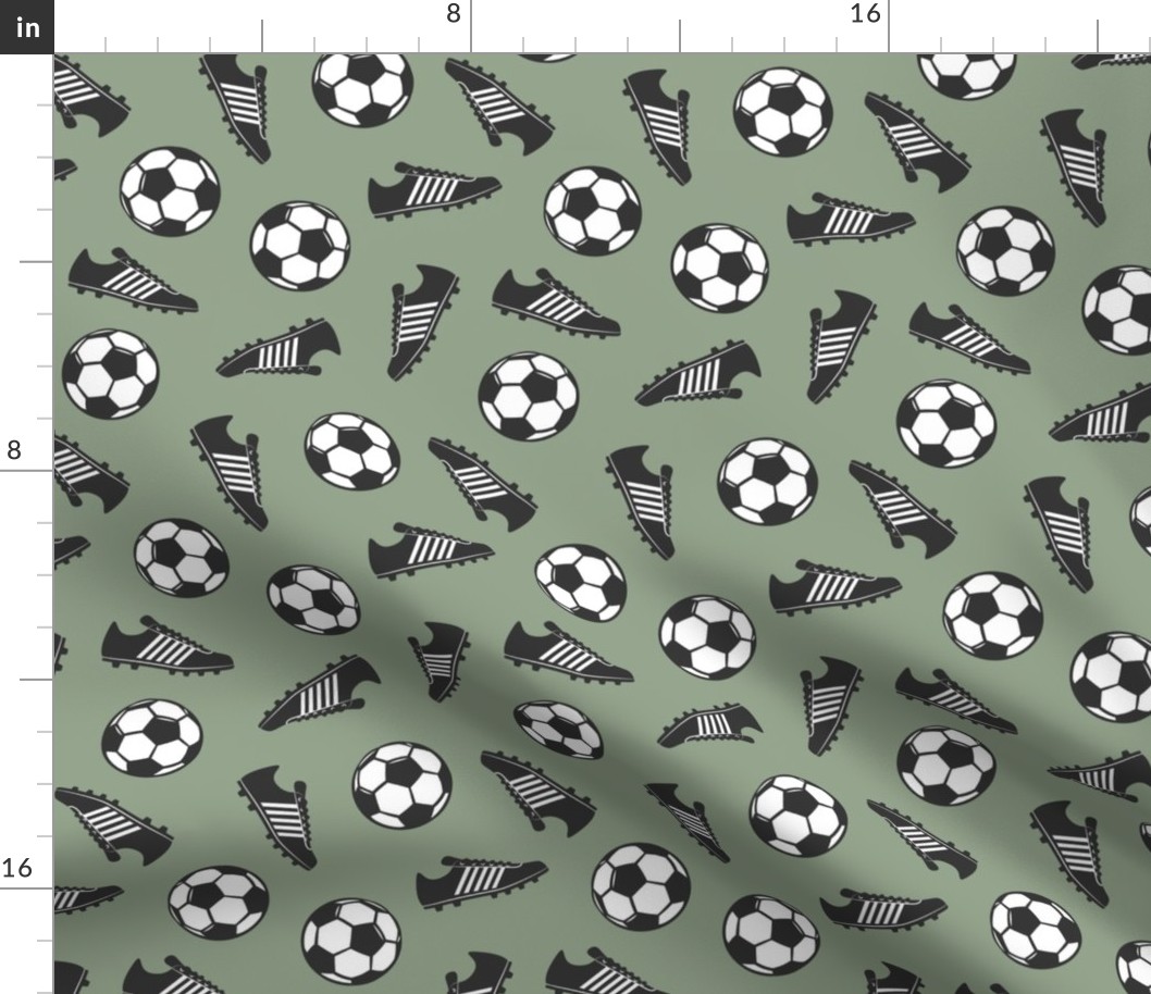 Soccer balls and cleats - sage - soccer gear - LAD19