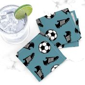 Soccer balls and cleats - slate - soccer gear - LAD19