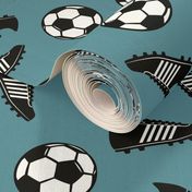 Soccer balls and cleats - slate - soccer gear - LAD19