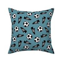 Soccer balls and cleats - slate - soccer gear - LAD19