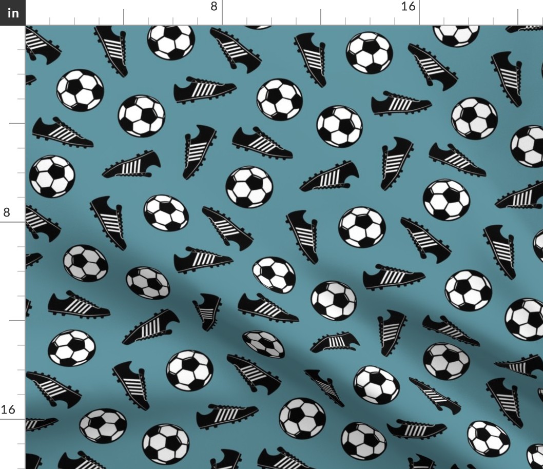 Soccer balls and cleats - slate - soccer gear - LAD19