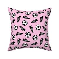 Soccer balls and cleats - pink - soccer gear - LAD19