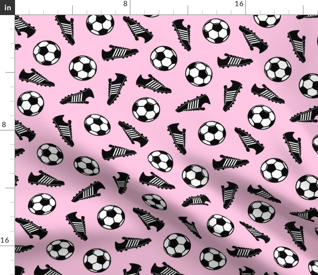 Soccer balls and cleats - pink - soccer gear - LAD19