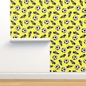Soccer balls and cleats - yellow - soccer gear - LAD19
