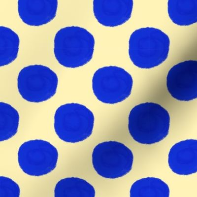 Blue Yellow Polka Dot