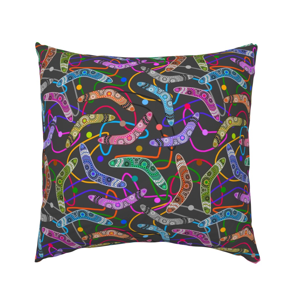 Boomerang Boogie Celebration! #4 - charcoal grey, large 