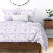 Amethyst watercolor brush strokes for modern home decor, bedding, nursery