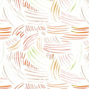 Coral vibes ★ watercolor brush strokes for modern home decor, bedding, nursery