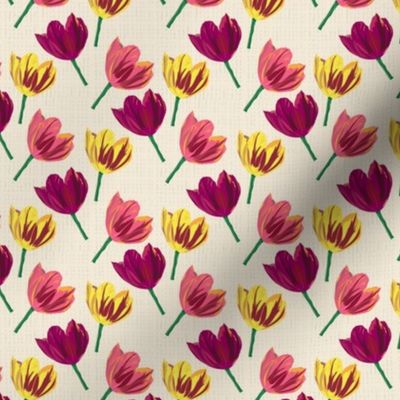 Tulip Fabric Artwork by Clarky Works