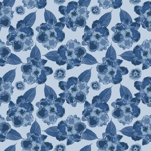 Floral Blue Small