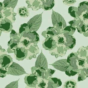 Floral Green Medium