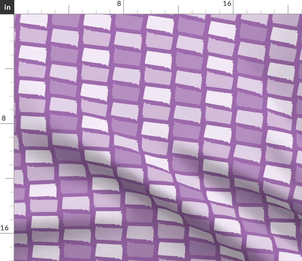 South Dakota State Shape Pattern Purple and White