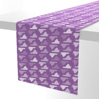 Virginia State Shape Pattern Purple and White