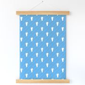 Vermont Vermont State Shape Pattern Light Blue and White StirpesState Shape Carolina Blue-01-01