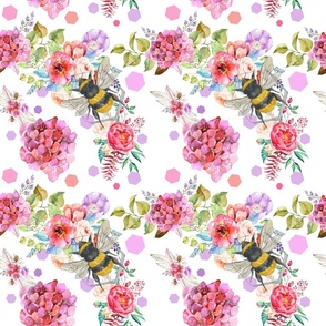 Ditzy Bees and Flowers