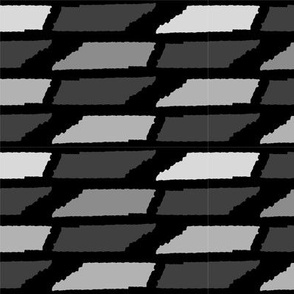 Tennessee State Shape Pattern Black and White