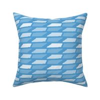 Tennessee State Shape Pattern Light Blue and White
