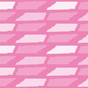 Tennessee State Shape Pattern Pink and White