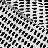 Dauby Dots -  black on white