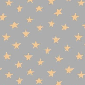 Natural Accent Kids Stars gray and yellow hand drawn
