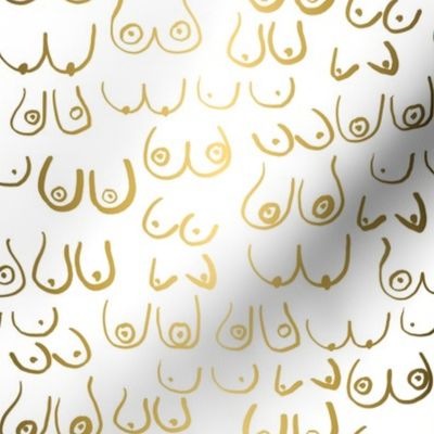 boobs fabric - boobs wallpaper , gold boobs wallpaper, gold boobs fabric, boob fabric - white