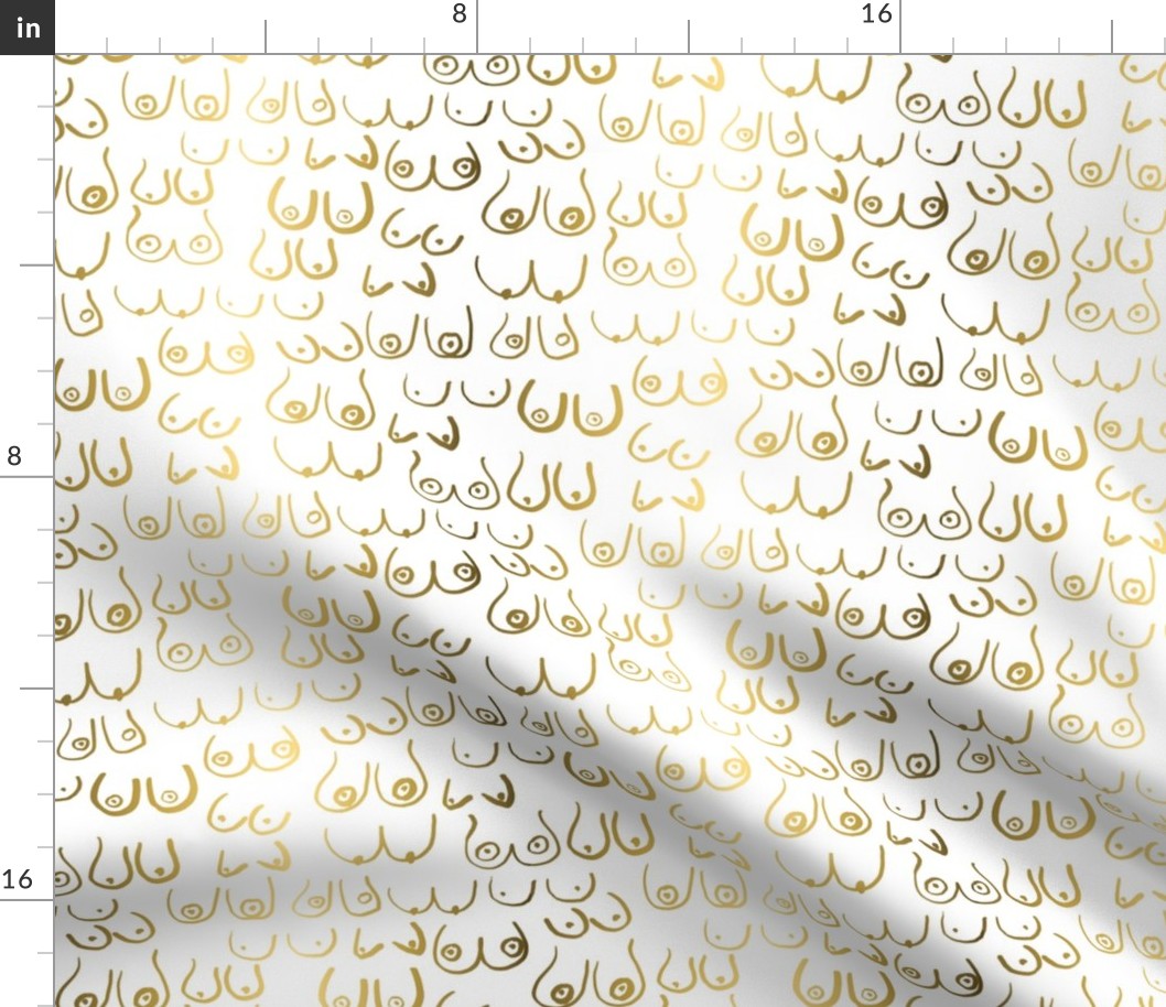 boobs fabric - boobs wallpaper , gold boobs wallpaper, gold boobs fabric, boob fabric - white