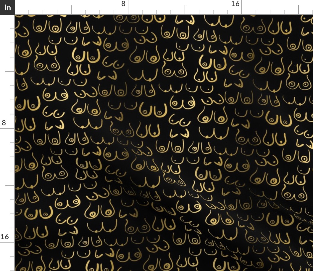 boobs fabric - boobs wallpaper , gold boobs wallpaper, gold boobs fabric, boob fabric - black