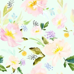 Always in Bloom Spring Florals // Hint of Green