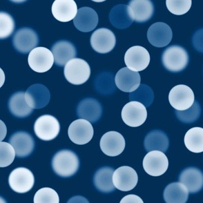 classic blue bokeh dots