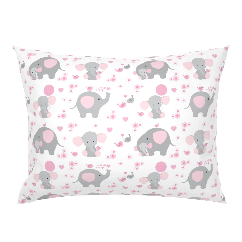 Pink Elephant Baby Girl Nursery