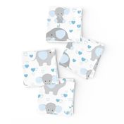 Blue Elephant Baby Boy Nursery 