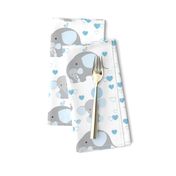 Blue Elephant Baby Boy Nursery 