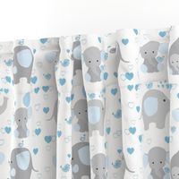 Blue Elephant Baby Boy Nursery 