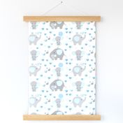 Blue Elephant Baby Boy Nursery 