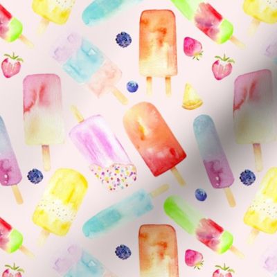 Watercolor Popsicles // Blush