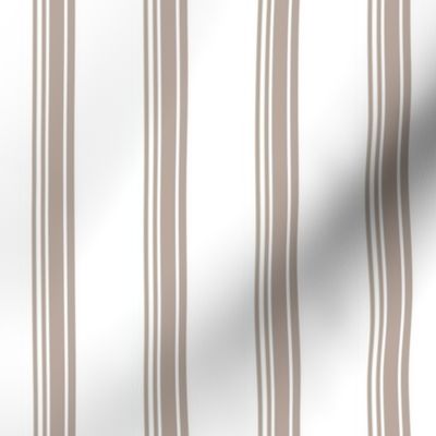 19-16c Taupe White French Stripe 