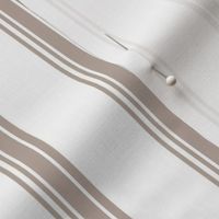 19-16c Taupe White French Stripe 