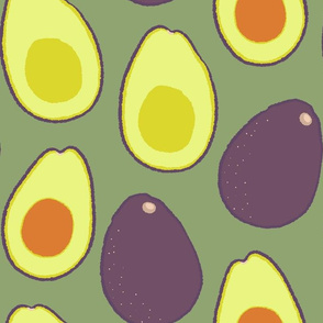 Avocados on Sage - Large