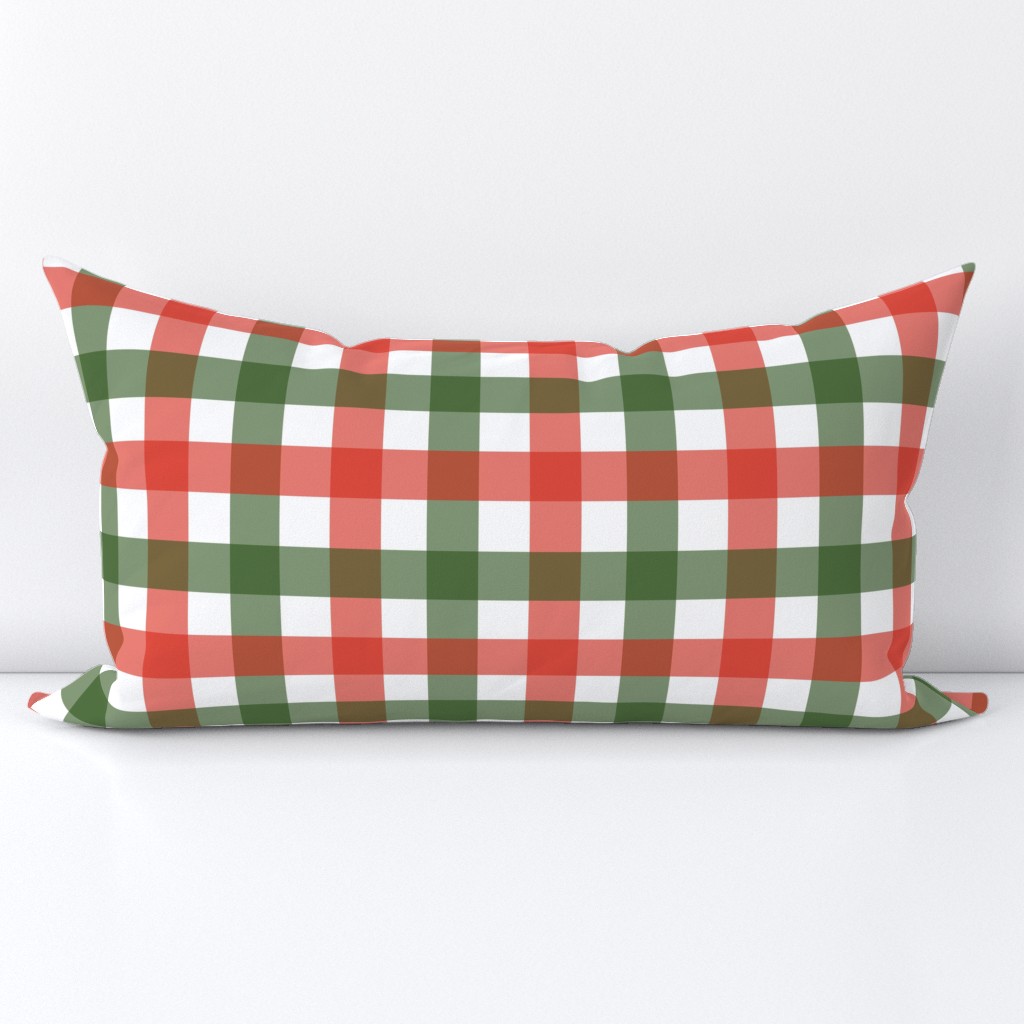 Gingham - Classic Christmas Red and Green