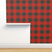 Buffalo Plaid in Green and Red
