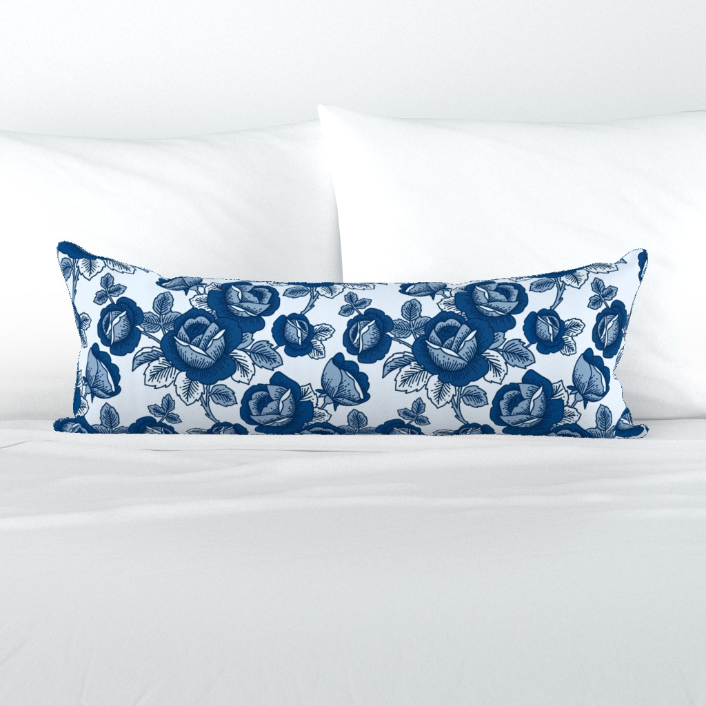 Classic Blue Floral - limited colour palette