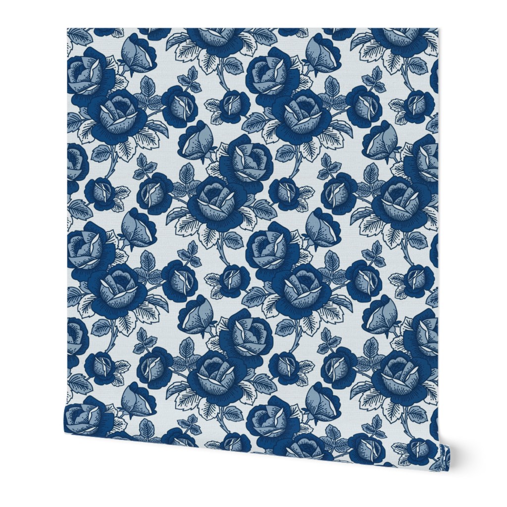Classic Blue Floral - limited colour palette