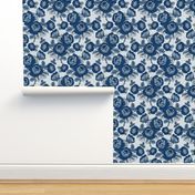 Classic Blue Floral - limited colour palette