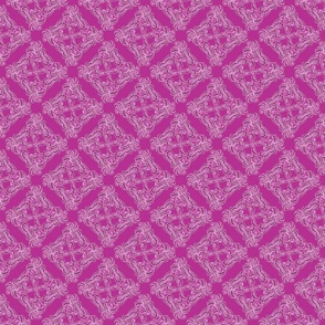 pink lily art nouveau 4x4