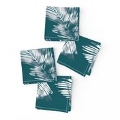 LARGE watercolour palm leaf silhouette - forest